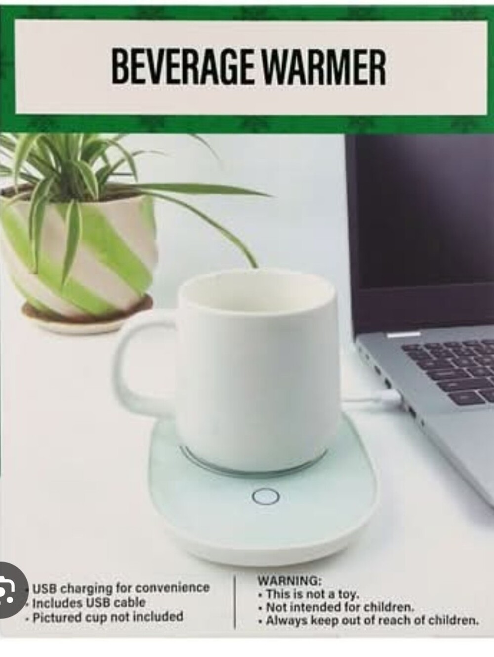 FESTIVE VOICE NWT USB Powered Beverage Warmer